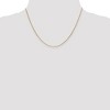 Black Bow Jewelry 0.95mm, 14k Yellow Gold, Diamond Cut Cable Chain Necklace - 2 of 4
