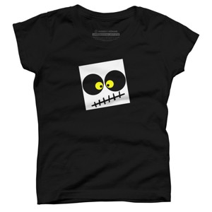 Girl's Design By Humans Square Skull By LonaMisa T-Shirt - 1 of 3