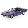 1970 Dodge Challenger R/T Convertible Purple 1/24 Diecast Model Car by Maisto - 2 of 3