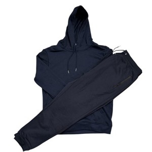 Mens 2 Piece Full Matching Ultra Soft Hoodie And Jogger Set Fleece - 1 of 2