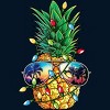 Men's Design By Humans Pineapple Christmas Tree Lights Xmas Men Gifts Sunglasses T-Shir By NekoShop T-Shirt - 2 of 4
