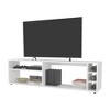 63" Particle Board TV Stand with 4 Open Shelves, Melamine Finish and Fits TVs up to 70 Inches for Living Room - 4 of 4