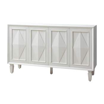 Gloria 58'' Wide Multi-style Environment Collocation Sideboard with a Stemware Rack | HULALA HOME