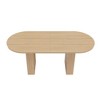 Homy Casa Modern Oval Dining Table with Pedestal Base for Kitchen or Dining Room - 4 of 4