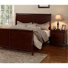 Gulches Cherry Finish Nightstand with Dual Drawers and Modern Design - 3 of 4
