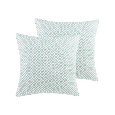 Eden Teal Euro Sham Set - Two Euro Shams - Levtex Home