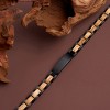 Stainless Steel and Walnut Wood Bracelet with Buckle Clasp, Lightweight Stylish Accessory for Women and Men - 4 of 4