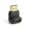 SatelliteSale Digital HDMI Male to Female Right Angle 4K HDR PVC Black Adapter - 3 of 4