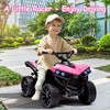 Kids 6V ATV, 4 Wheeler Ride on Quad Car Toy with LED Lights - 2 of 4