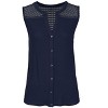 Women's Sleeveless Crochet Detail Top - LASCANA - 2 of 4