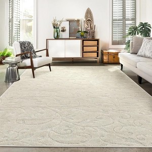 Acekool Extra Large Soft Shag Rug - Non-Slip Thick Carpet for Living Room, Bedroom & More (Multiple Sizes & Colors Available) - 1 of 4
