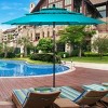 Tangkula Patio Market 10ft 3 Tier Umbrella Double Vented Aluminum Sunshade Shelter - 2 of 4