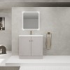BENCMATE Bathroom Vanities 36 Inch Freestanding Vanity with Resin Sink Soft Close Doors for Bathroom, Beige, 35.4"*19.7"*35.4" - 2 of 4