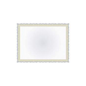 Ivory Award Certificate Paper with Silver Foil Border for Graduation Ceremony (8.5 x 11 in, 50 Pack)