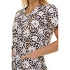 Medichic Scrubs Printed V-Neck Scrub Top - Four Pocket Fashion Scrub Top for Women, Daisy Cheetah, 2X Large - 4 of 4