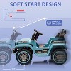 12V Kids Ride On Truck, 2-Seater Electric Car w/Remote Control, 35W Motors, 3 Speeds, Music, LED Lights, Suspension - 3 of 4