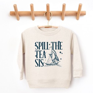 The Juniper Shop Spill The Tea Sis Boat Toddler Sweatshirt - 1 of 4
