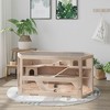 PawHut 3-Tier Large Wooden Hamster Cage with Seesaws, Small Animal Cage and Habitat, Mice, Rat, Gerbil, & Hamster Habitat - 3 of 4