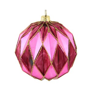 Cody Foster 2.5 Inch Midcentury Diamond Baubles Small Christmas Tree Ornament , Christmas Decor Honeycomb Waffle Mid-Century (1PC) - 1 of 4