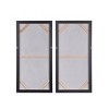 Set of 2 Neutral Smudge Hand Painted Canvas Wall Arts Black/Silver - StyleCraft: Abstract Digital Art, Contemporary Style, 40"x20" - image 3 of 4