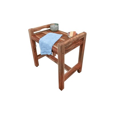 20" Wide Teak Shower Bench with LiftAide Arms