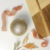 Northlight 4" Shatterproof Holographic Glitter Christmas Ball Ornament - Gold - 3 of 3