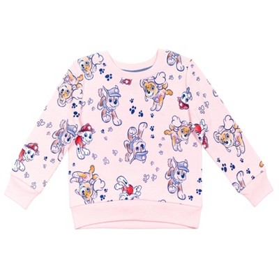 Paw Patrol Skye Chase Marshall Toddler Girls French Terry Sweatshirt ...