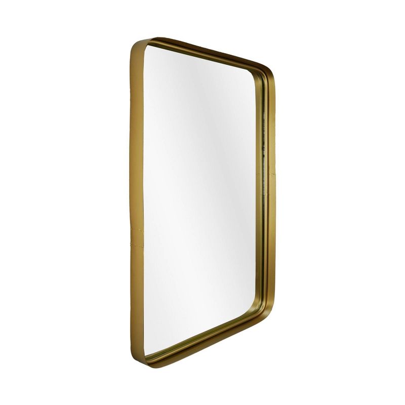 22.7&#34; x 34.5&#34; Thin Gold Raised Lip Metal Framed Rectangle Decorative Wall Mirror - Head West, 3 of 8