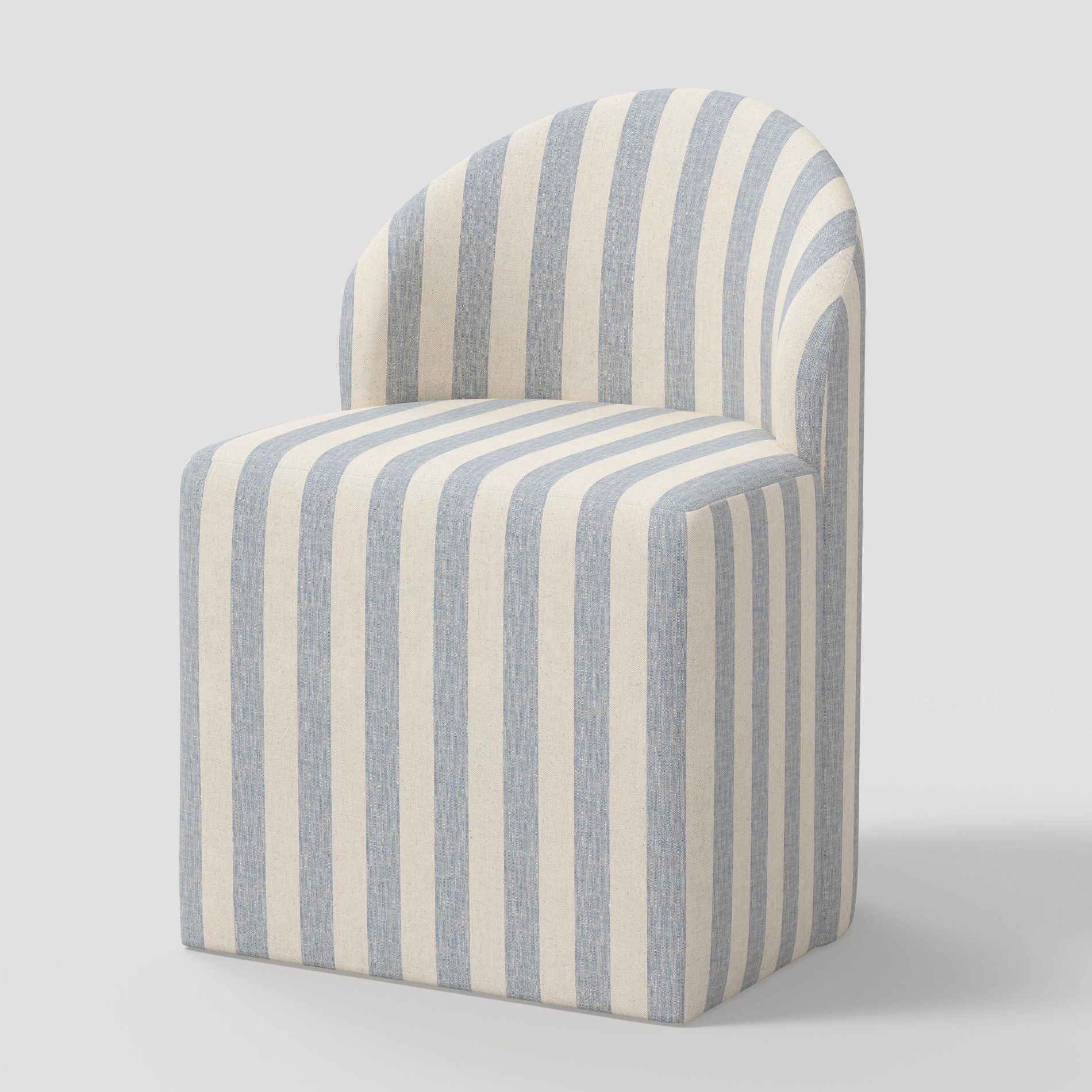 Ella Tub Upholstered Dining Chair Malcolm Stripe/Blue - Threshold™