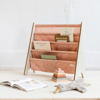 Terrazzo Clay Orange and Beige Kids 4-Tier Bookshelf