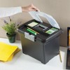 Sterilite Portable Lockable File Box w/ Extra Compartment & Handle - 3 of 4