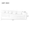 115.7" Chenille Curved Modular Sectional Sofa with High-Resilience Sponge, 5 Pillows, No Assembly Required - 3 of 4