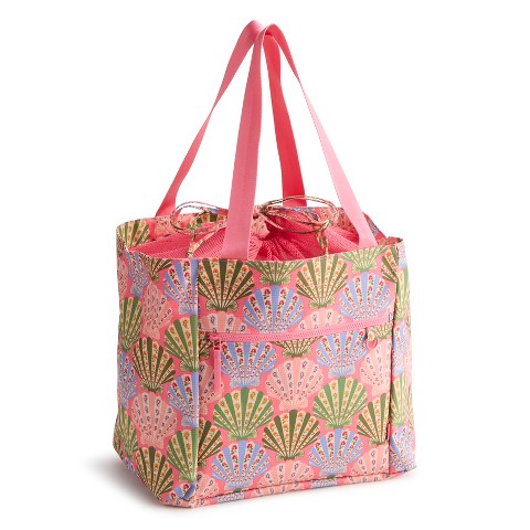 Vera Bradley Women's Ripstop Drawstring Family Tote Bag Cottage Shells