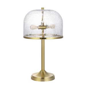 Daye Table Lamp - 20.5 Inch Height - TBL4605 - Clear/Brass - Safavieh - 1 of 4