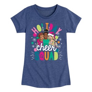 Girls' - Barbie - Holiday Cheer Squad Fitted Short Sleeve Graphic T-Shirt - 1 of 4