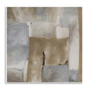 Stupell Industries Earthy Industrial Abstract Geometric Shapes Brown Tones Wall Plaque Art - 1 of 4