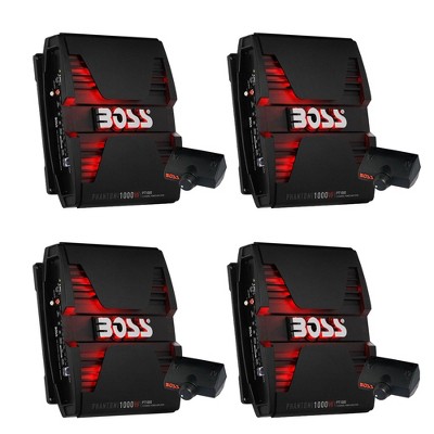 Boss Audio Phantom 1000W 2 Channel Full Range Class A/B Amplifier (4 Pack)