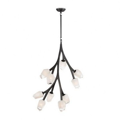 ET2 Lighting Blossom 10 - Light Pendant in  Black
