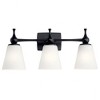 Kichler Lighting Cosabella 3 - Light Vanity in  Black - 4 of 4