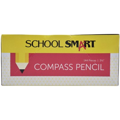 School Smart Compass Replacement Pencil, Medium Lead, 3-1/2 Inches, pk of 144