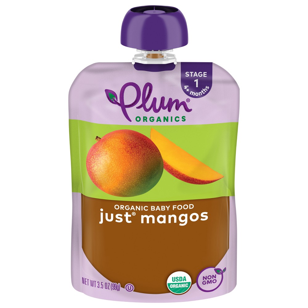 UPC 890180001870 product image for Plum Organics Just Mangos Baby Food Pouch - 3.5oz | upcitemdb.com