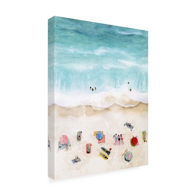 Grace Popp Beach Portrait Canvas Print with Weather Treated Wood Frame