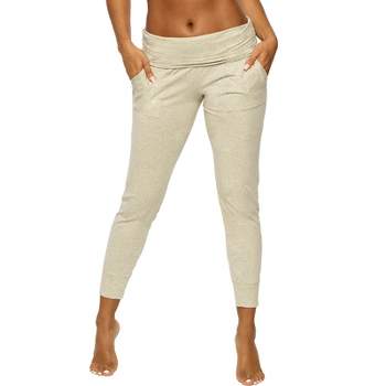  uSecee Womens High Waisted Sweatpants Sporty Gym Workout Active  Jogger Fleece Pants Baggy Lounge Trouser Bottoms with Pockets Beige :  Clothing, Shoes & Jewelry