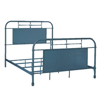 Queen Vintage Series Metal Bed Blue - Liberty Furniture