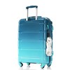 Okak Checked Luggage Set of 3 with USB Port, Carry-On Luggage with Airline Certified, Hard Shell Suitcase Set with Spinner Wheels - 3 of 4