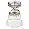 Z-Lite Vaughn 1 - Light Flush Mount in  Brushed Nickel - 3 of 4