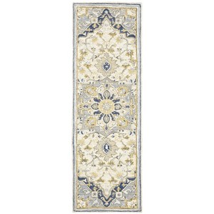 Oriental Weavers Alfresco 28402 Blue/ Ivory Indoor Area Rug - 2'6" x 8' - 1 of 4