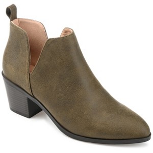 Journee Collection Womens Lola Pull On Stacked Heel Booties - 1 of 4