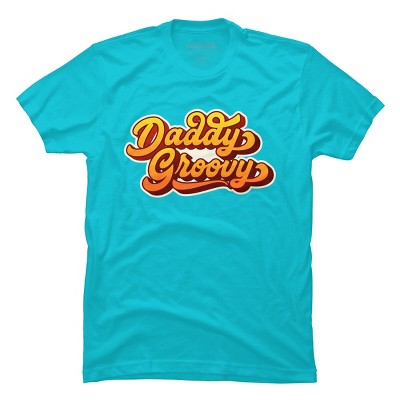 Men's Design By Humans Retro Vintage Daddys Groovy By AmberDawn888 T-Shirt