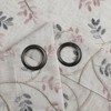Kate Aurora 1 Piece Vanessa Floral Embroidered Linen Blend Semi Sheer Grommet Window Curtain Panel - 84 in. Long - 4 of 4